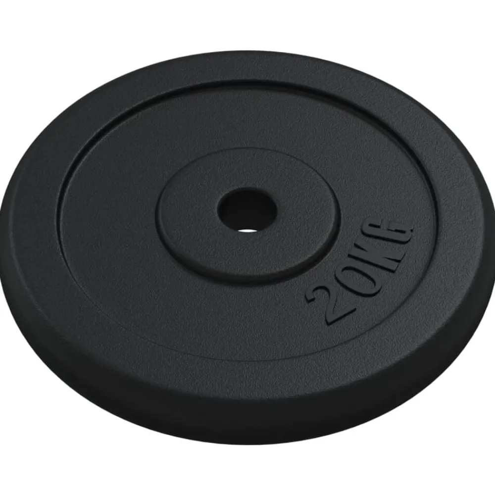 Fitness*vidaXL Halterschijf 20 kg gietijzer