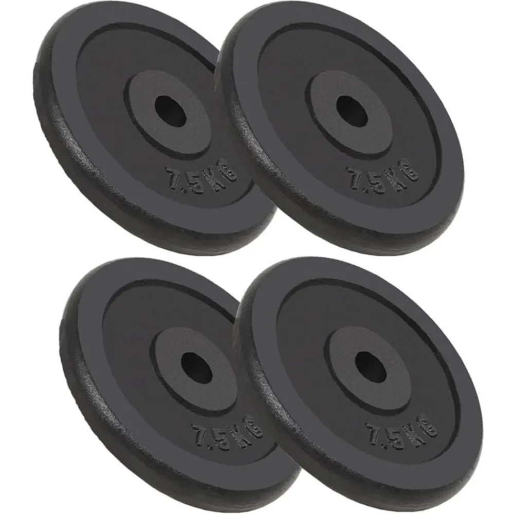 Halterschijven 4 st 4x7,5 kg gietijzer>vidaXL Clearance
