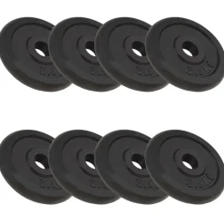 Halterschijven 8 st 8x2,5 kg gietijzer>vidaXL Outlet