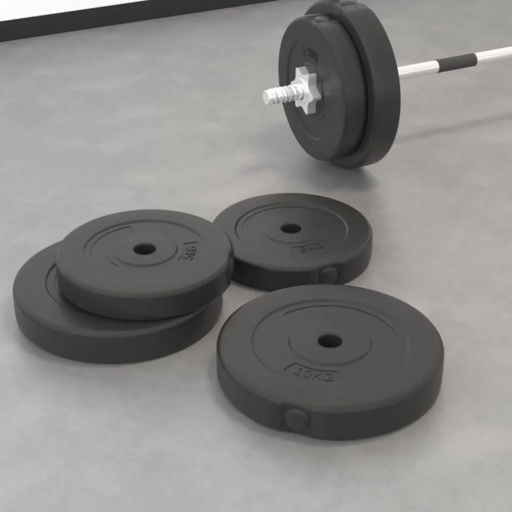 Fitness*vidaXL Halterschijven 4 st 30 kg beton