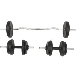 Fitness*vidaXL Halterset 30 kg