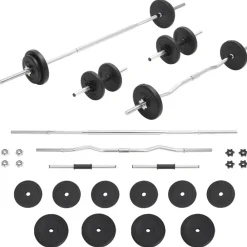 Halterset 30 kg>vidaXL
