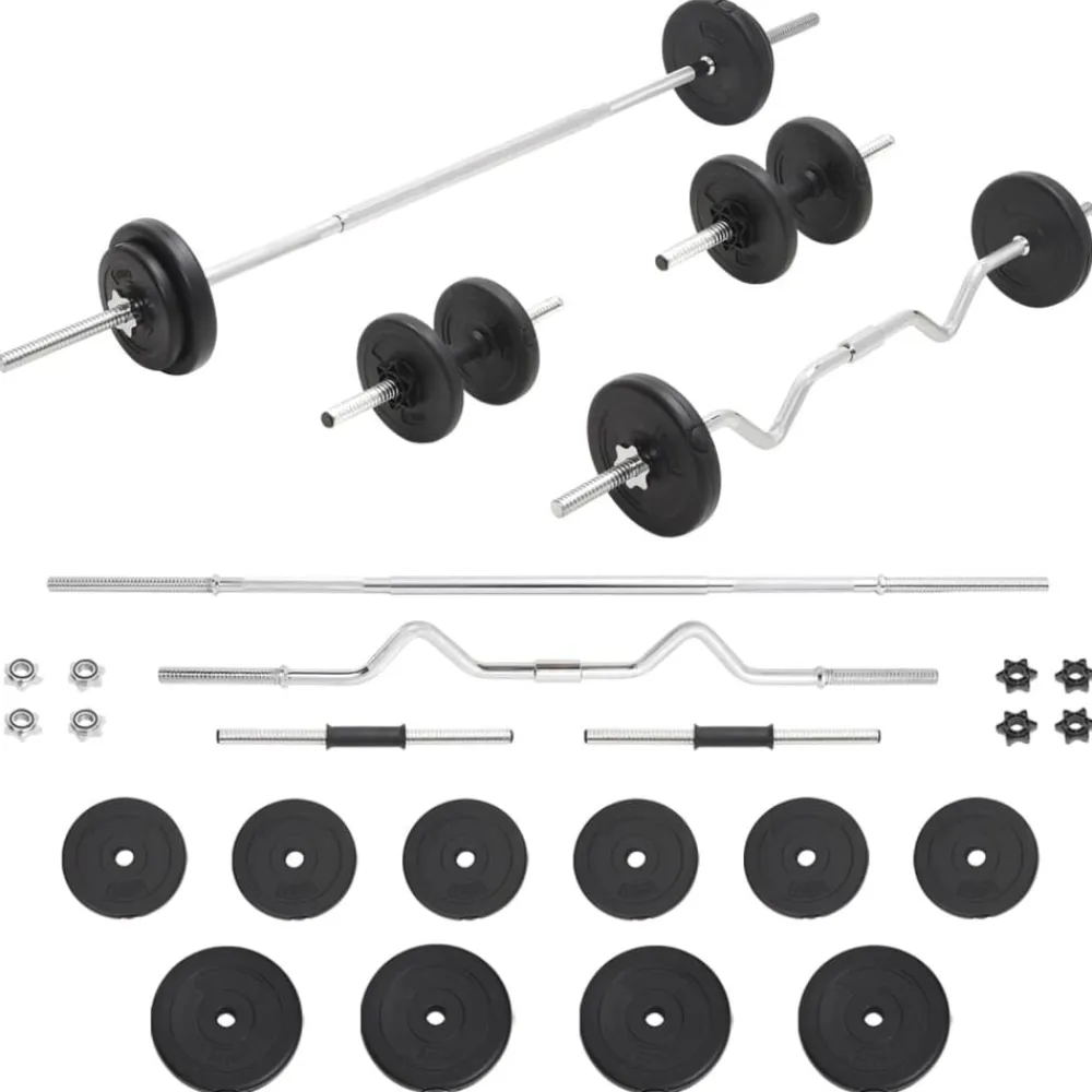 Fitness*vidaXL Halterset 30 kg