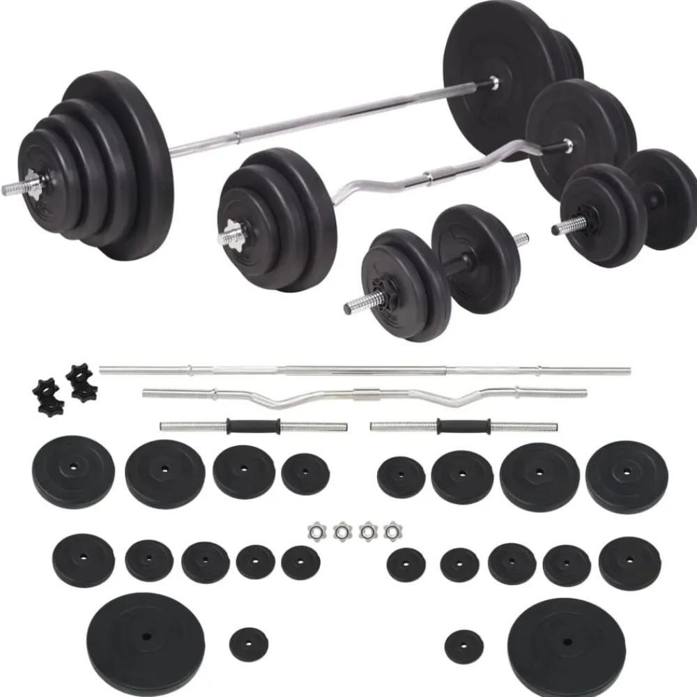 Fitness*vidaXL Halterset 120 kg