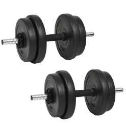 Fitness*vidaXL Halterset 20 kg 14-delig
