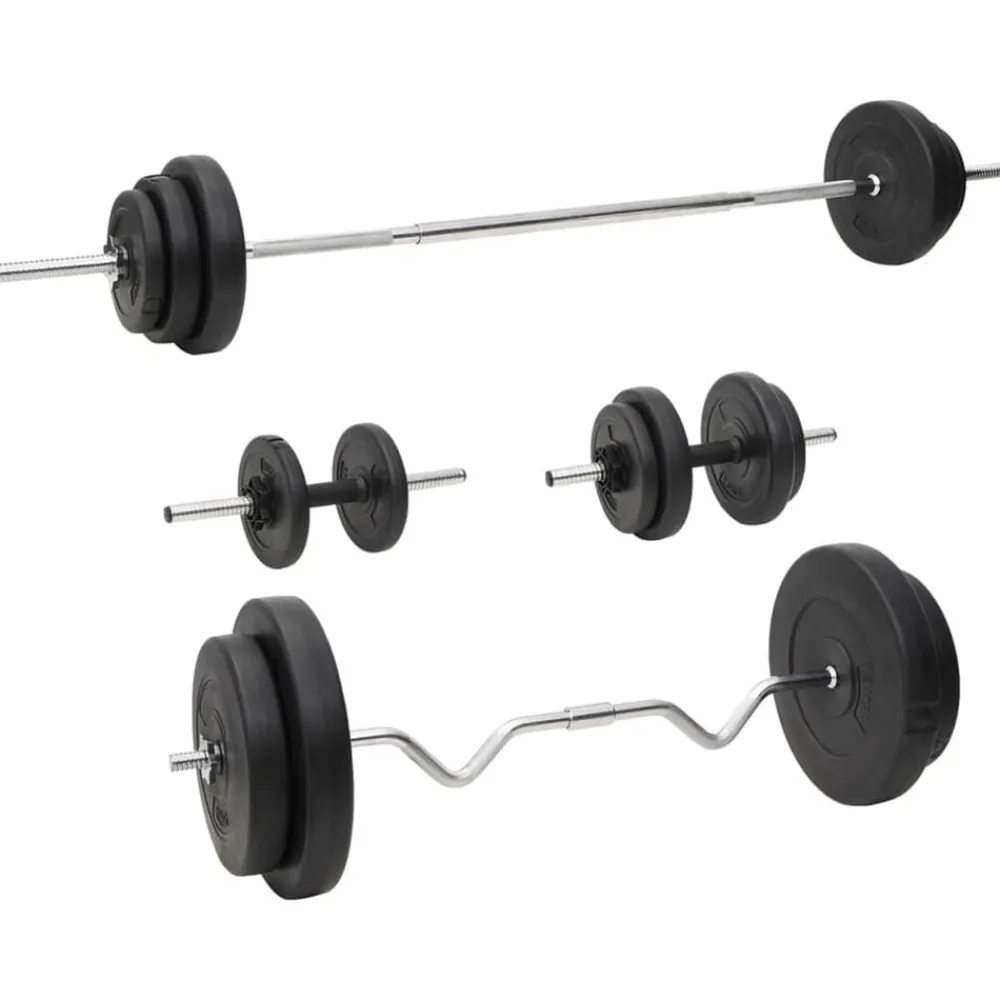 Fitness*vidaXL Halterset met gewichten 90 kg