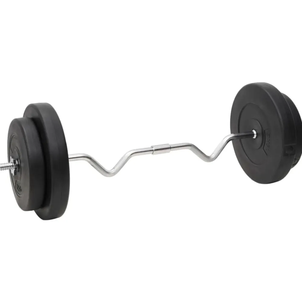 Fitness*vidaXL Halterset met gewichten 90 kg