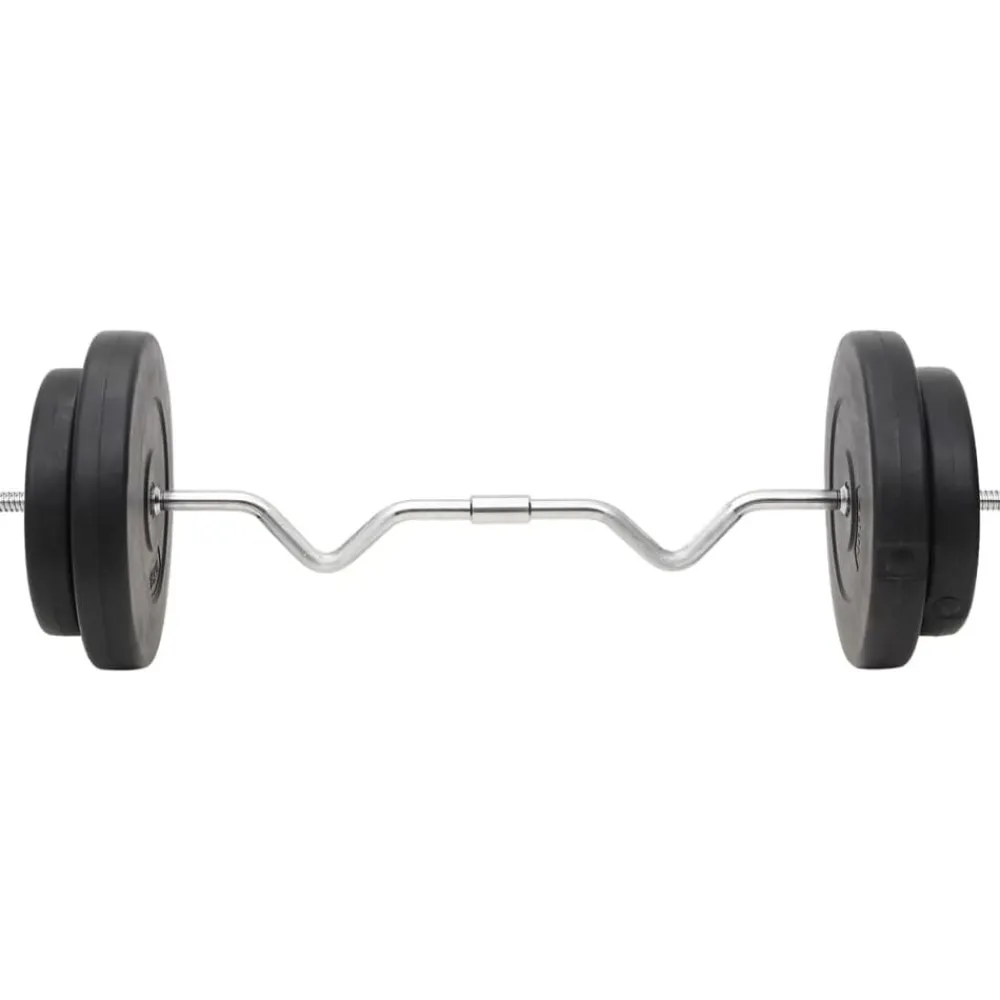 Fitness*vidaXL Halterset met gewichten 90 kg