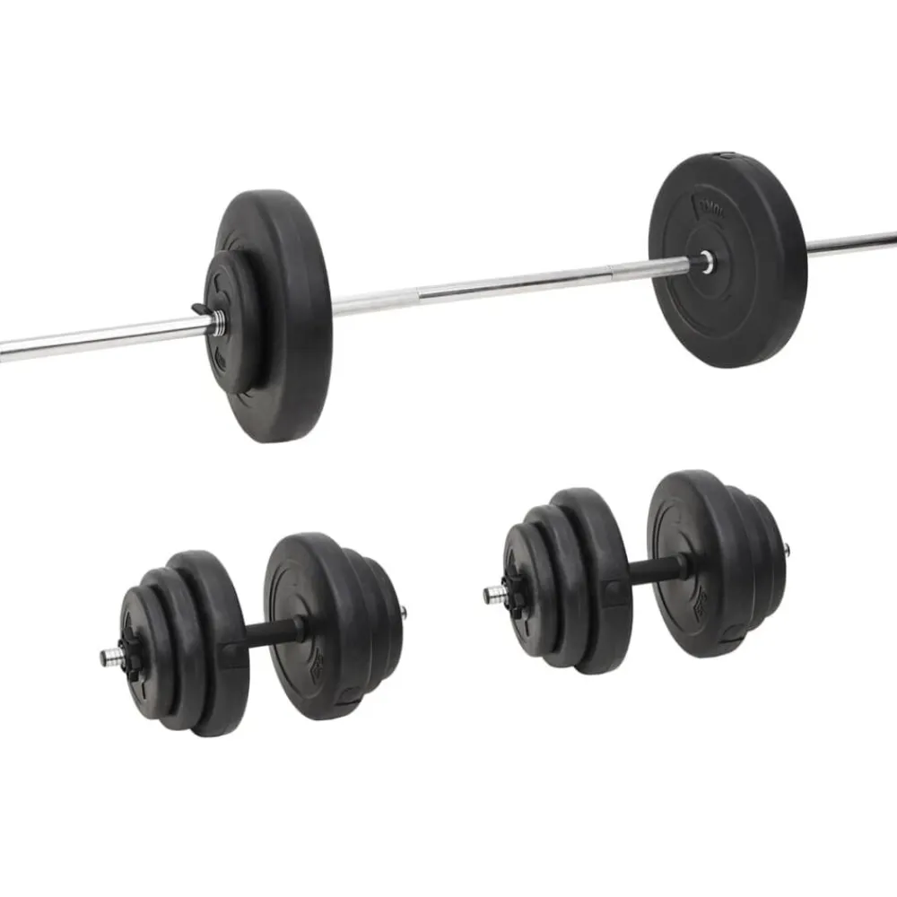 Fitness*vidaXL Halterset met gewichten 60 kg
