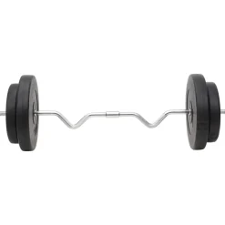 Fitness*vidaXL Halterset met gewichten 120 kg