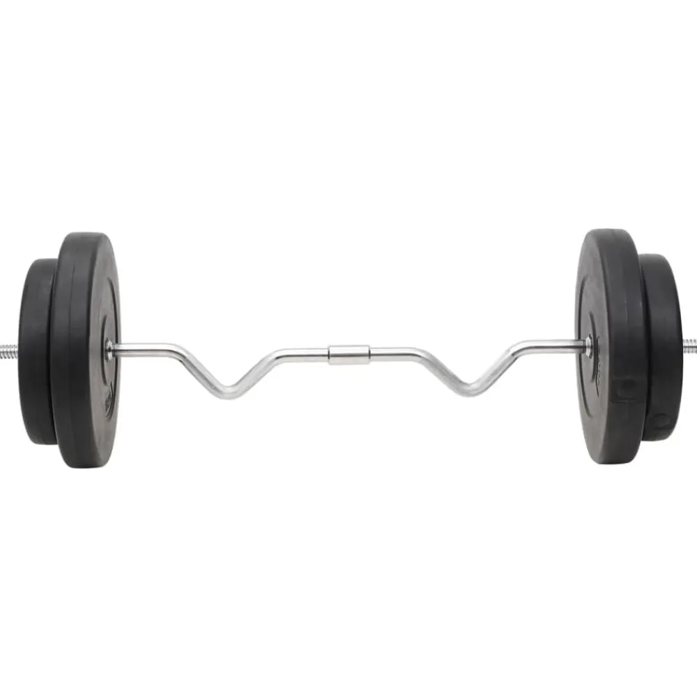 Fitness*vidaXL Halterset met gewichten 120 kg