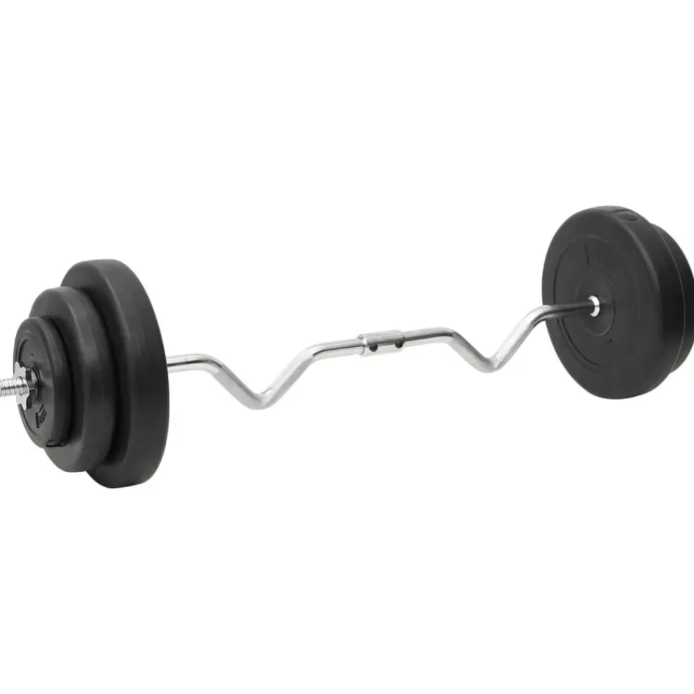 Fitness*vidaXL Halterset met gewichten curl 60 kg