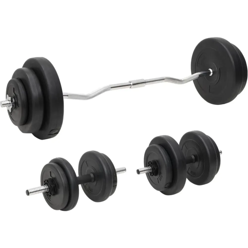 Fitness*vidaXL Halterset met gewichten 60 kg
