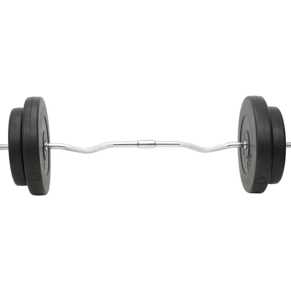 Halterset met gewichten 120 kg>vidaXL