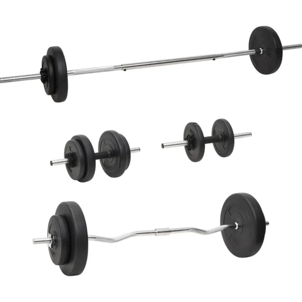 Halterset met gewichten 60 kg>vidaXL Clearance