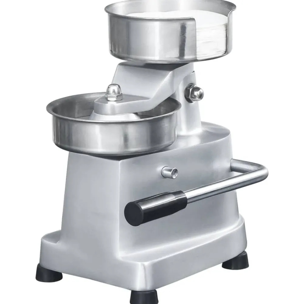 Hamburgerpersmachine met 500 scheidingsbladen 10 cm aluminium>vidaXL Sale