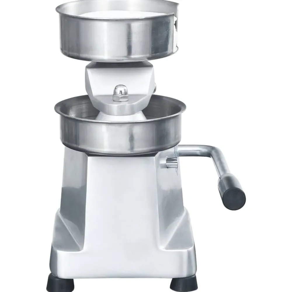 Hamburgerpersmachine met 500 scheidingsbladen 10 cm aluminium>vidaXL Sale