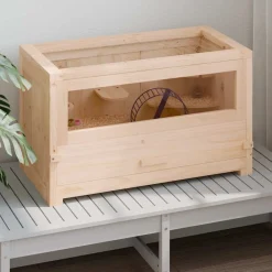 Hamsterkooi 60x30x35 cm massief vurenhout>vidaXL Sale
