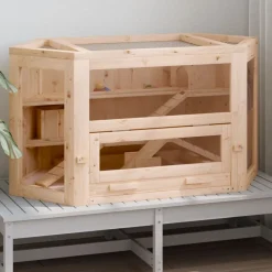 Hamsterkooi 80x40x43 cm massief vurenhout>vidaXL Best