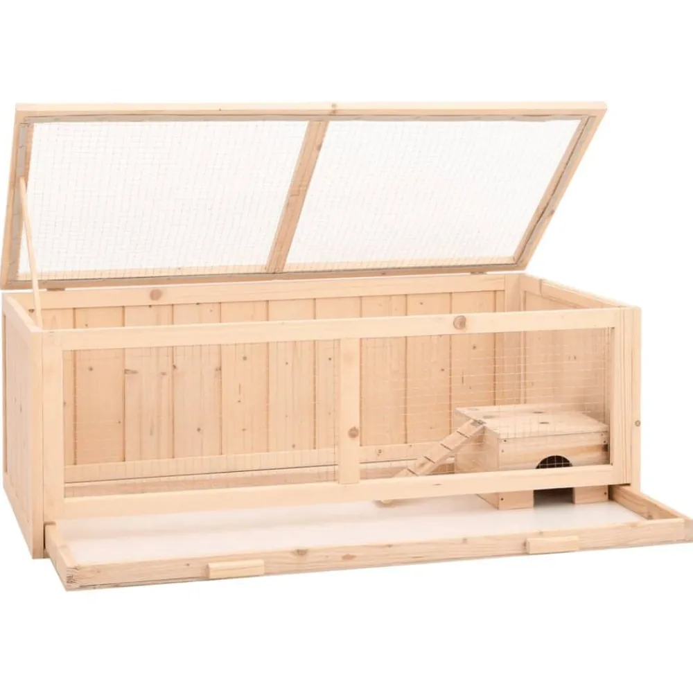 Huisdierbenodigdheden*vidaXL Hamsterkooi 104x52x38 cm massief vurenhout