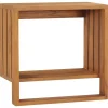 Badkameraccessoires*vidaXL Handdoekenrek wandmontage 35x20x35 cm massief teakhout