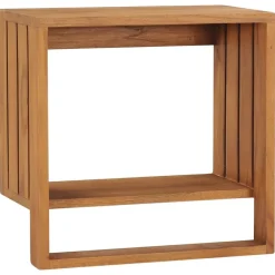 Badkameraccessoires*vidaXL Handdoekenrek wandmontage 35x20x35 cm massief teakhout