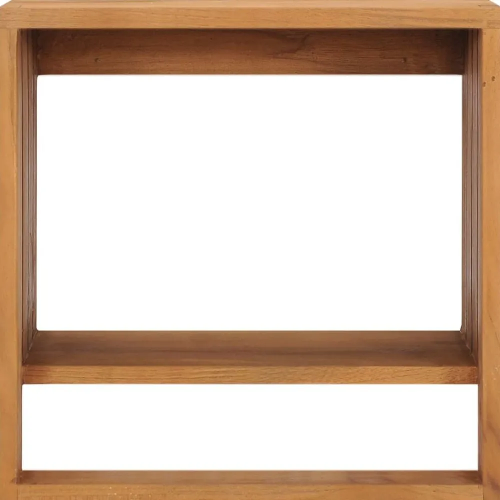 Badkameraccessoires*vidaXL Handdoekenrek wandmontage 35x20x35 cm massief teakhout
