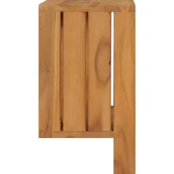 Badkameraccessoires*vidaXL Handdoekenrek wandmontage 35x20x35 cm massief teakhout