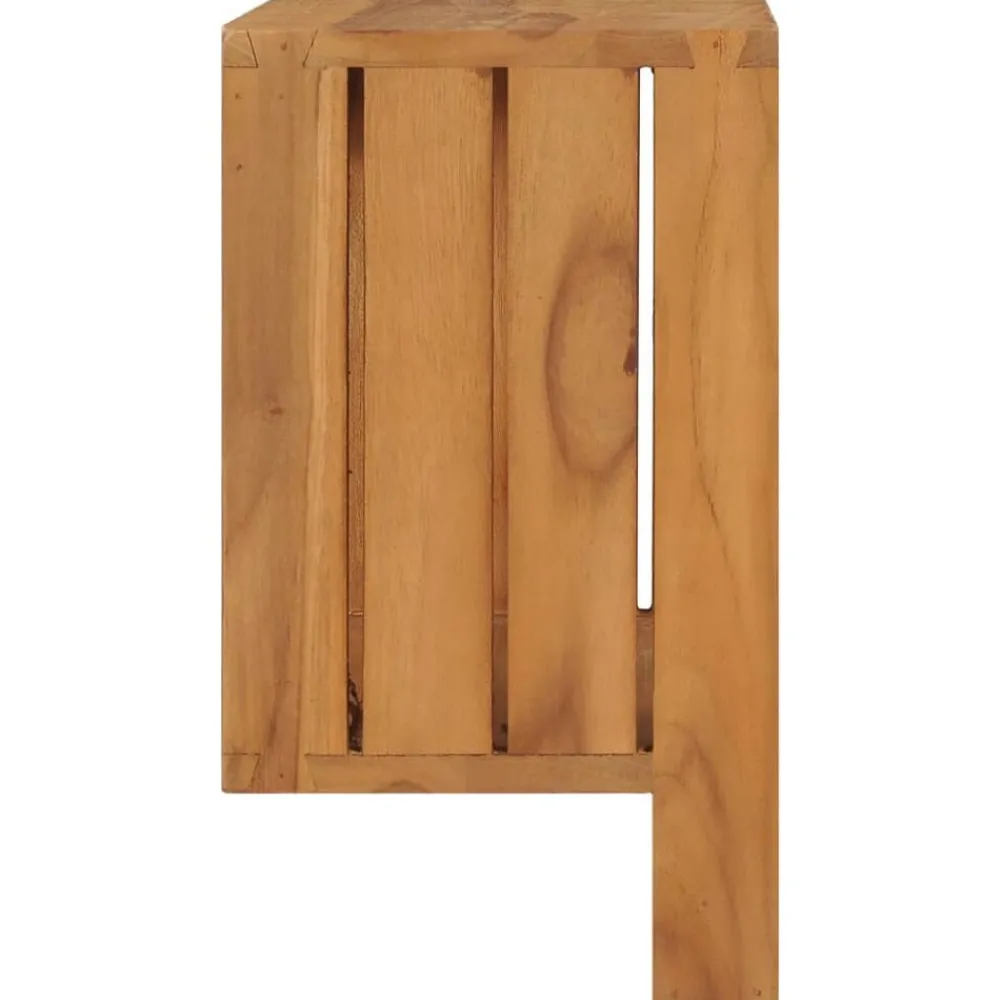 Badkameraccessoires*vidaXL Handdoekenrek wandmontage 35x20x35 cm massief teakhout