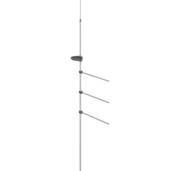Badkameraccessoires*vidaXL Handdoekenrek 47x280 cm aluminium