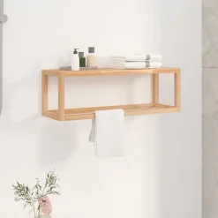 Badkameraccessoires*vidaXL Handdoekenrek 60x20x20 cm massief walnotenhout