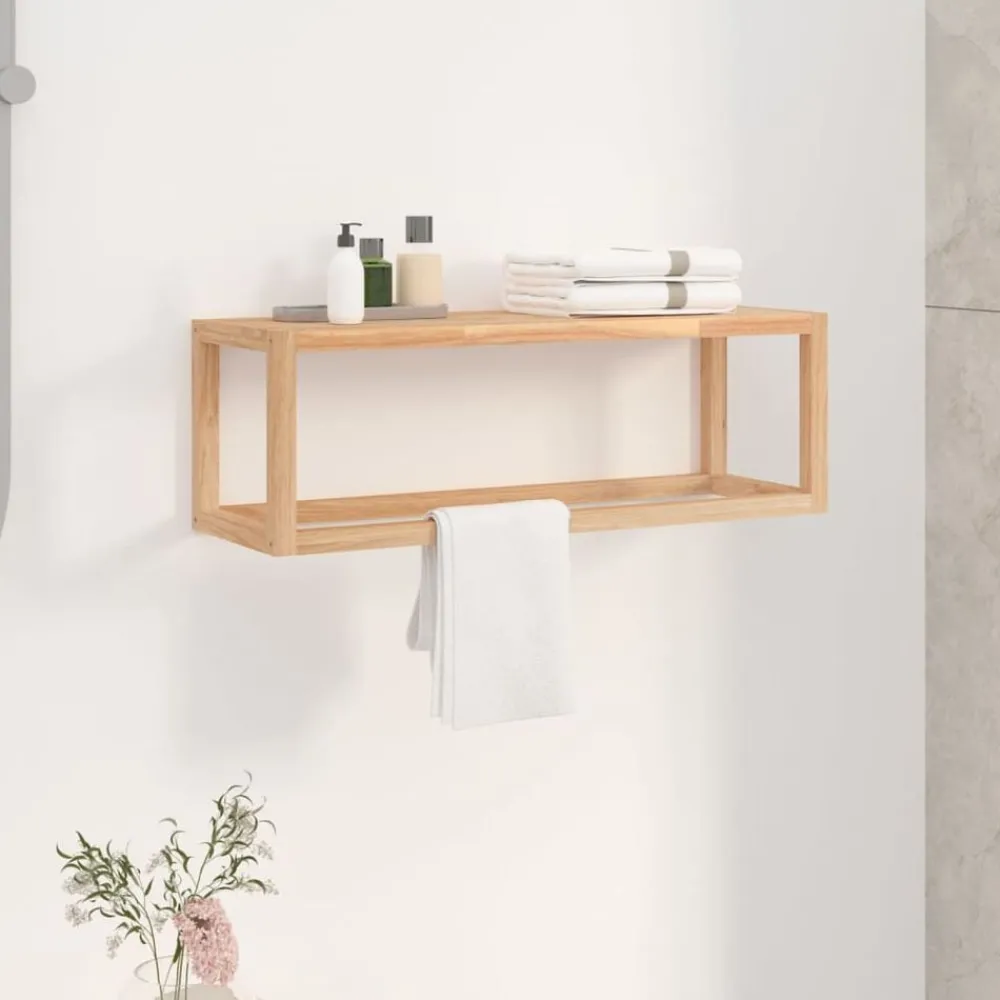 Badkameraccessoires*vidaXL Handdoekenrek 60x20x20 cm massief walnotenhout