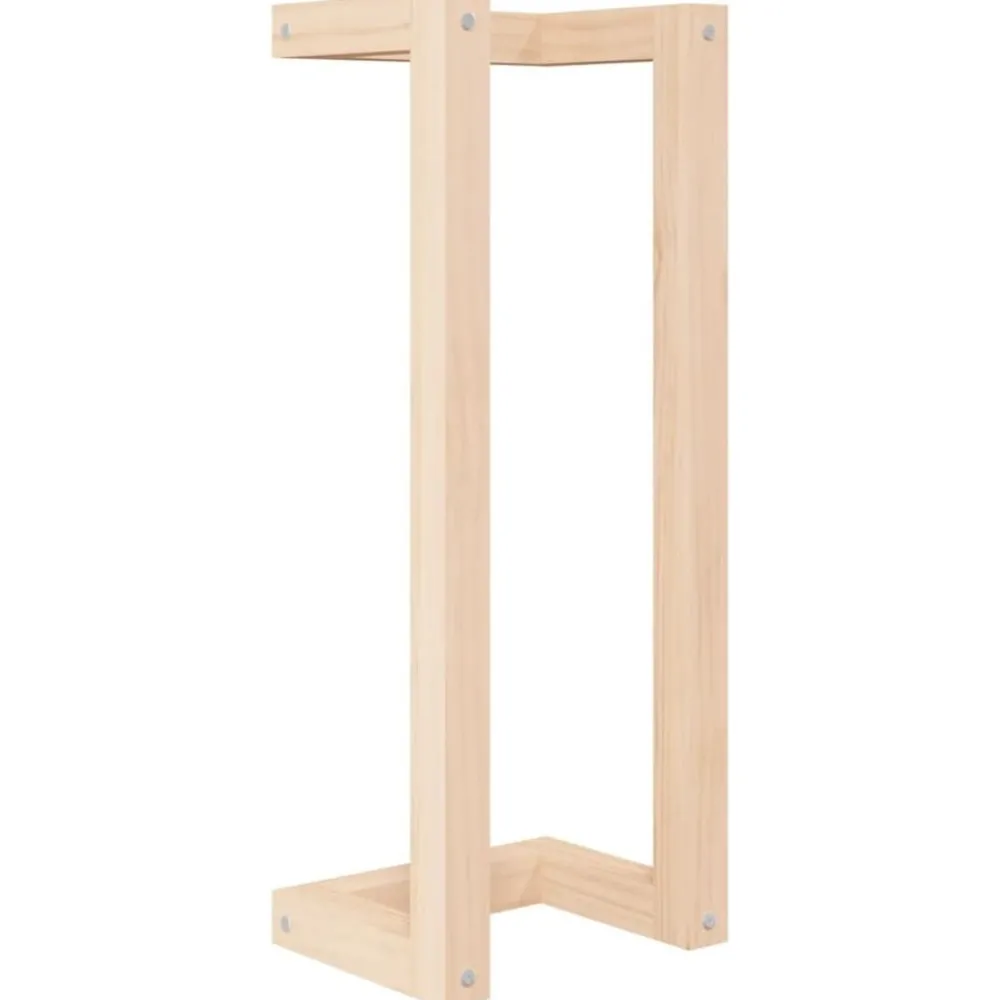 Badkameraccessoires*vidaXL Handdoekenrek 23x18x60 cm massief grenenhout Naturel