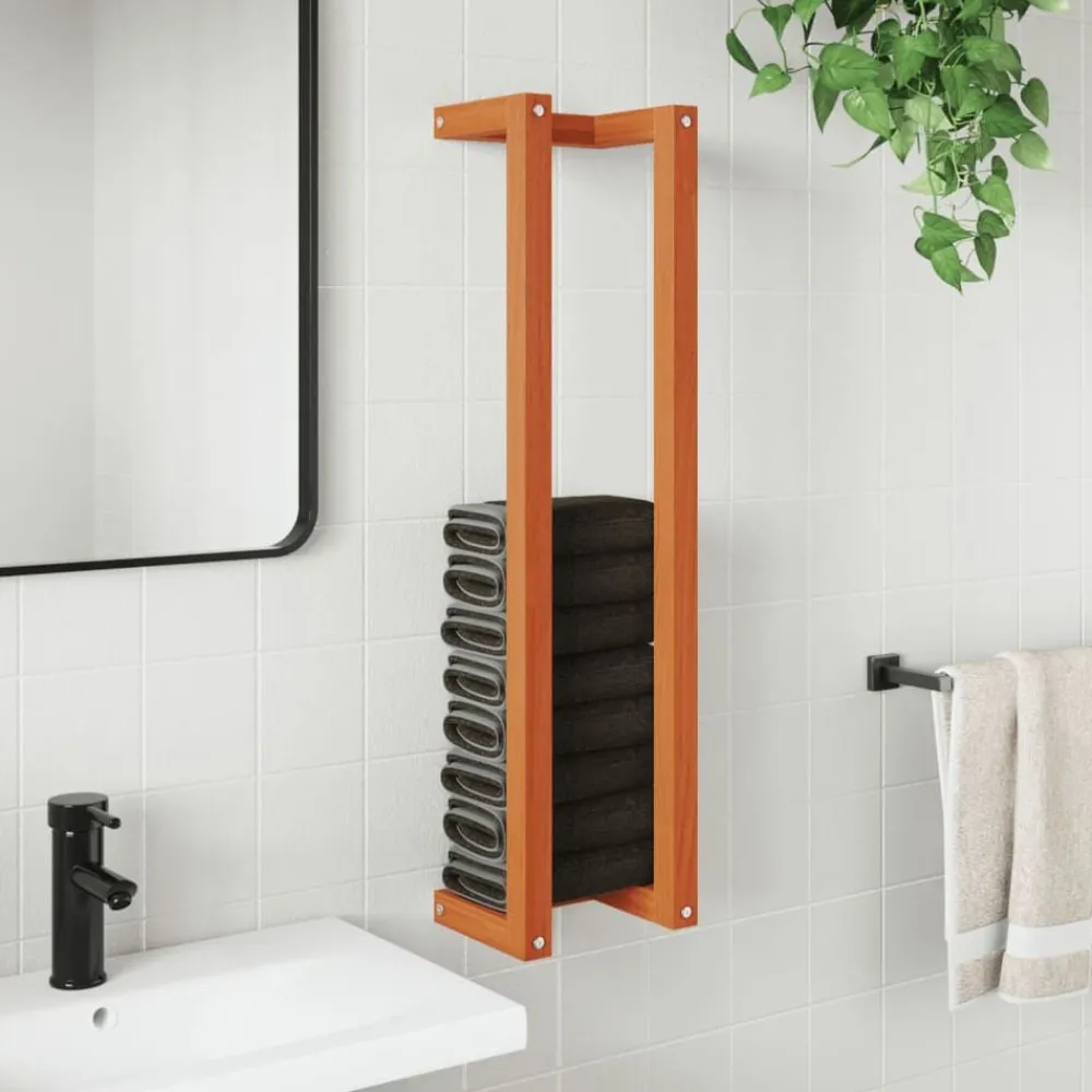 Handdoekenrek 23x18x90 cm massief grenenhout>vidaXL Hot