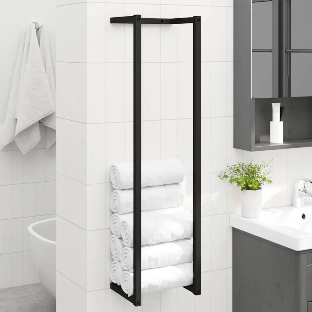 Handdoekenrek 25x20x95 cm ijzer>vidaXL Outlet