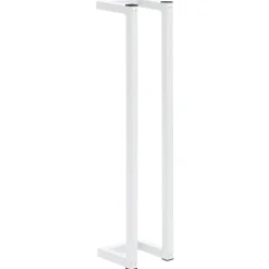 Badkameraccessoires*vidaXL Handdoekenrek 12,5x12,5x60 cm staal Wit