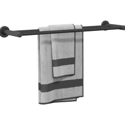 Handdoekrek Zwart 61 x 14,5 x 5 cm Roestvrij staal><noscript><img width=