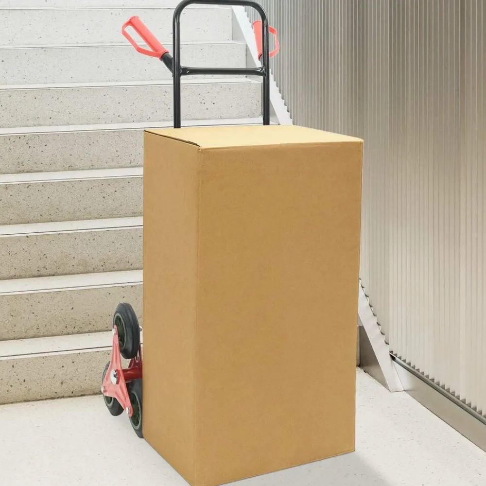 Handtrolley Zwart en Rood 64,5 x 49,5 x 114 cm Staal>vidaXL Hot