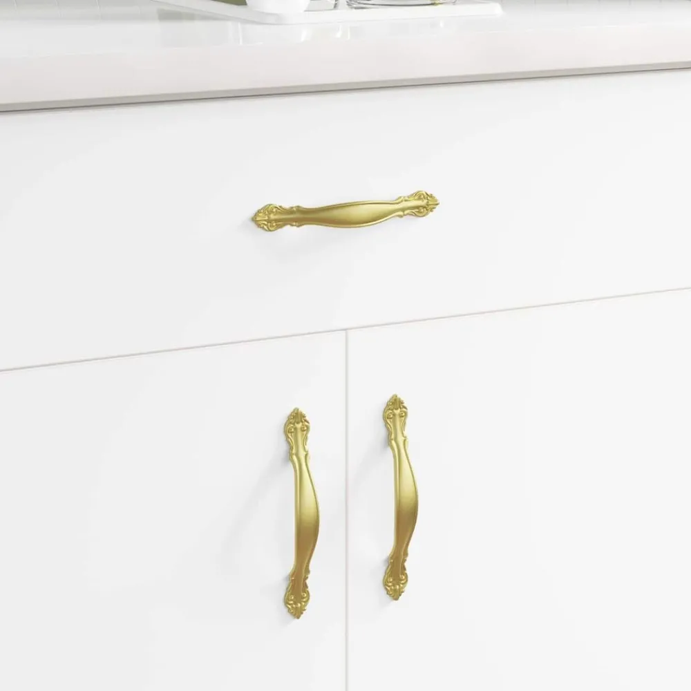 Handvat 2 pcs Goud 143 x 19,2 x 20 mm Zinklegering>vidaXL Online