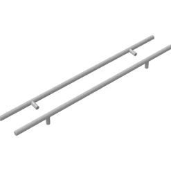 Bouwbeslag*vidaXL Handvat 2 pcs Zilver 500 mm Staal