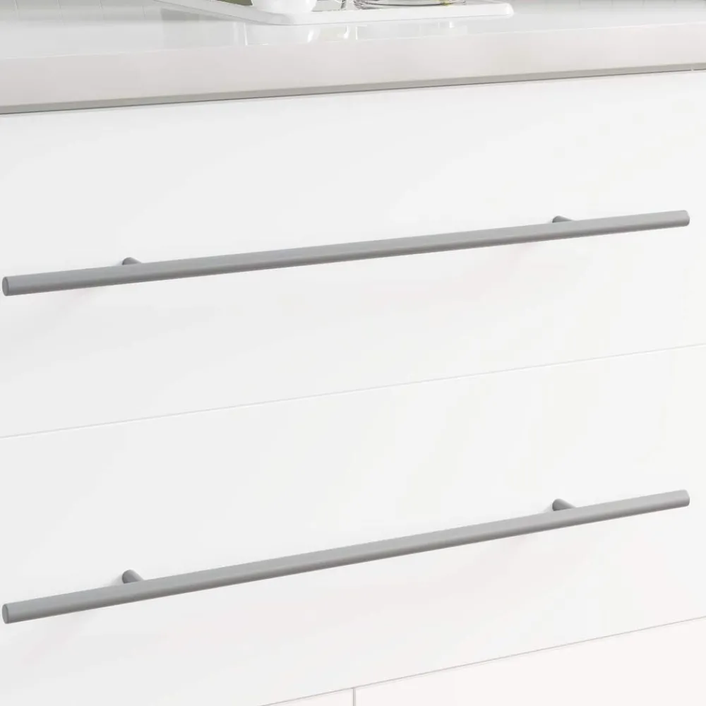 Bouwbeslag*vidaXL Handvat 2 pcs Zilver 500 mm Staal