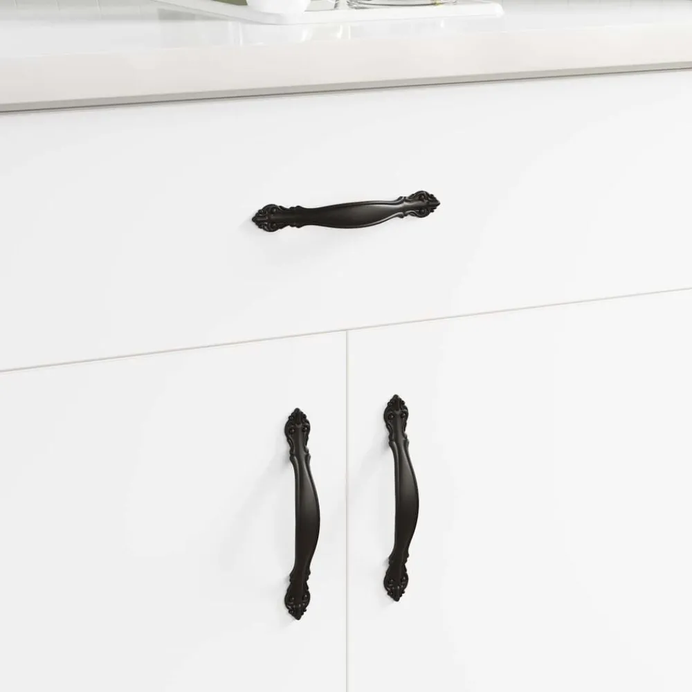 Handvat 2 pcs Zwart 143 x 19,2 x 20 mm Zinklegering>vidaXL Sale