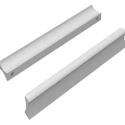 Handvat Effen 2 pcs Zilver 105.7 x 7.4 x 15.5 mm Aluminium>vidaXL Best