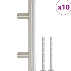 Handvatten 10 st 64 mm roestvrij staal kleurig>vidaXL