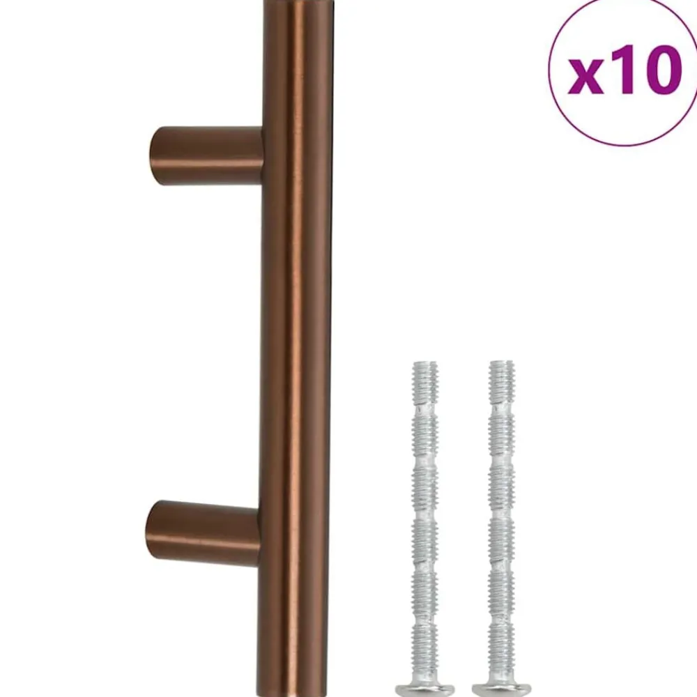 Handvatten 10 st 64 mm roestvrij staal kleurig>vidaXL Online