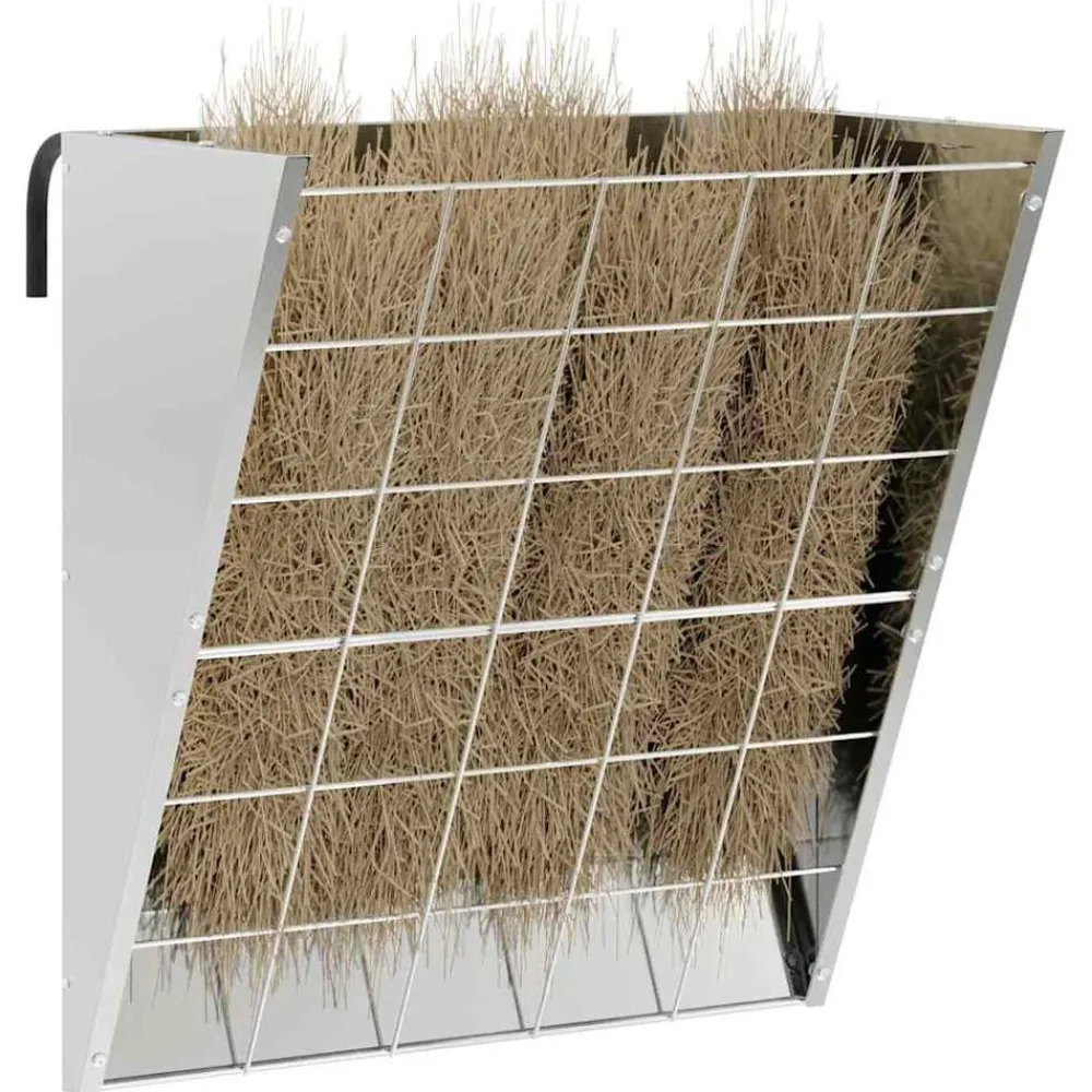 Hangend Hooi Feeder Zilver 61 x 33 x 66 cm>vidaXL Sale