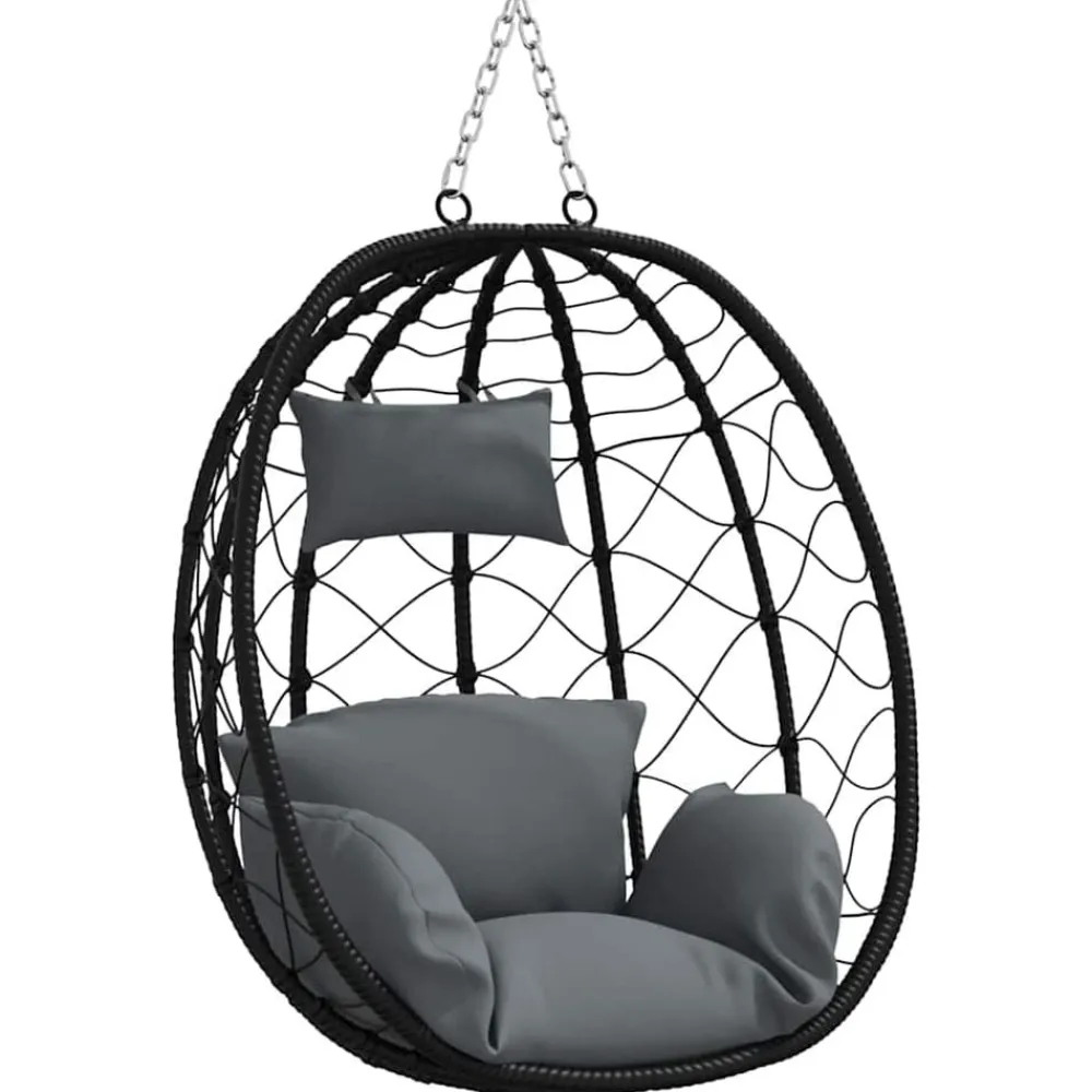 Hangende ei-stoel 91,5 x 54,5 x 107 cm poly rattan>vidaXL Outlet