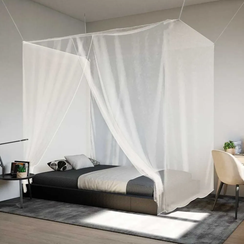 Hangende klamboe 156 gaas 220x100x150 cm wit>vidaXL Online