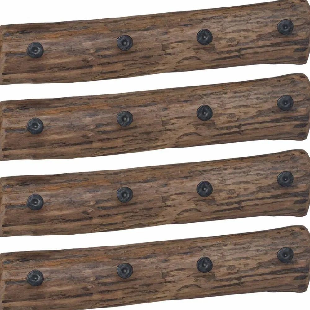 Huishoudelijke Benodigdheden*vidaXL Hanger Bruin 50 x 8 x 12 cm Massief Gerecycled Hout