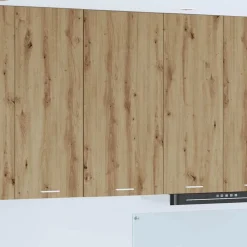 Hangkast Ambachtelijke Eik en Wit 50 x 31 x 100 cm Bewerkt hout>vidaXL Discount
